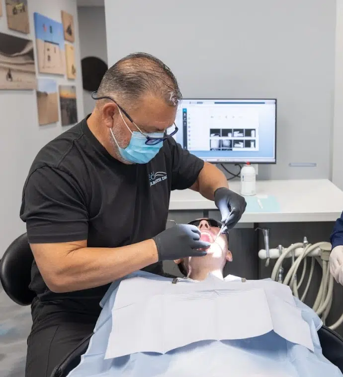 doctor performing a precise root canal therapy procedure